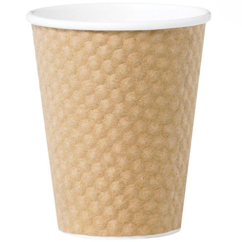 Castaway Dimple Coffee Cups 280ml 25pk(match with castaway lids)