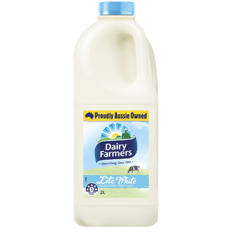 Dairy Farmers Milk Lite White 2L