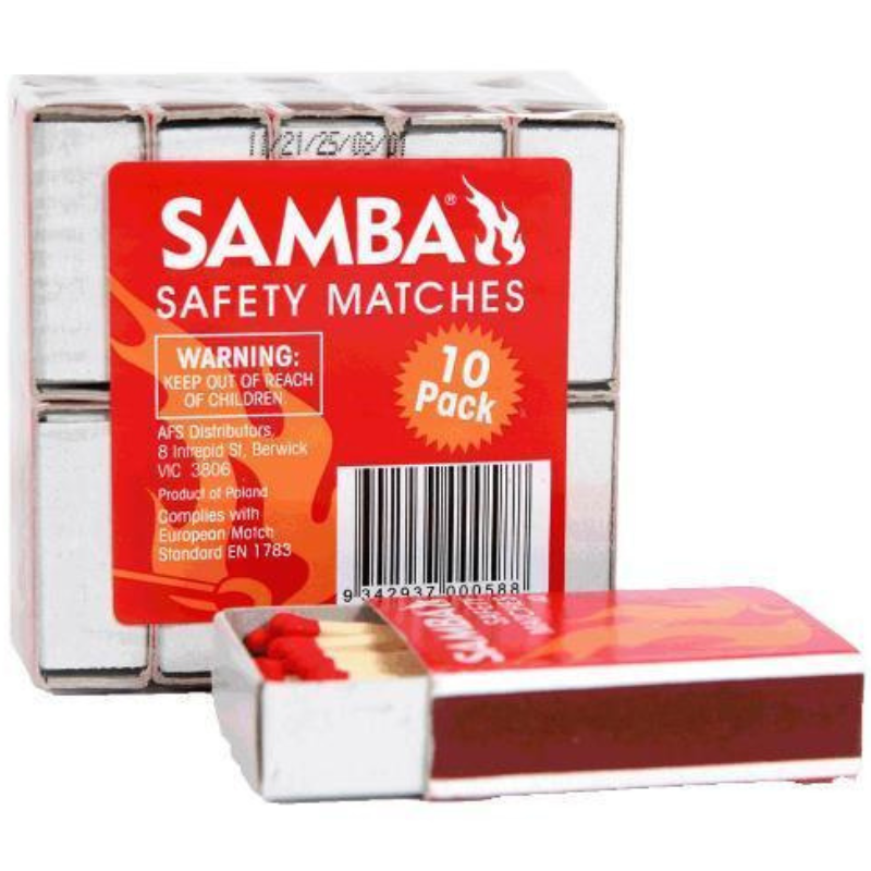 Samba Matches  Regular 10 Boxs