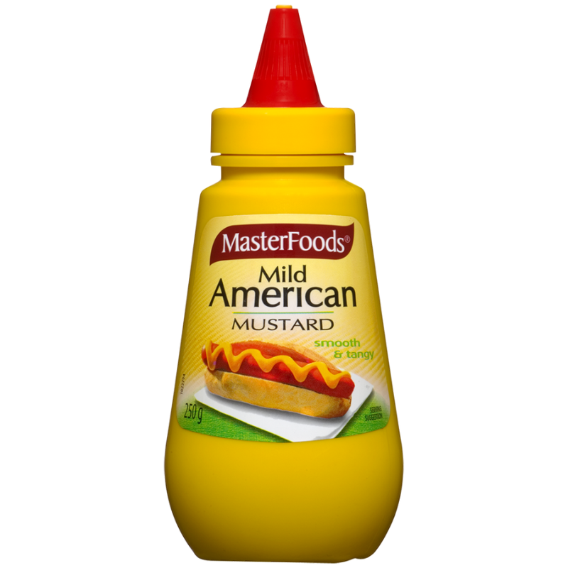 Masterfoods Mild American Mustard Squeeze 250g