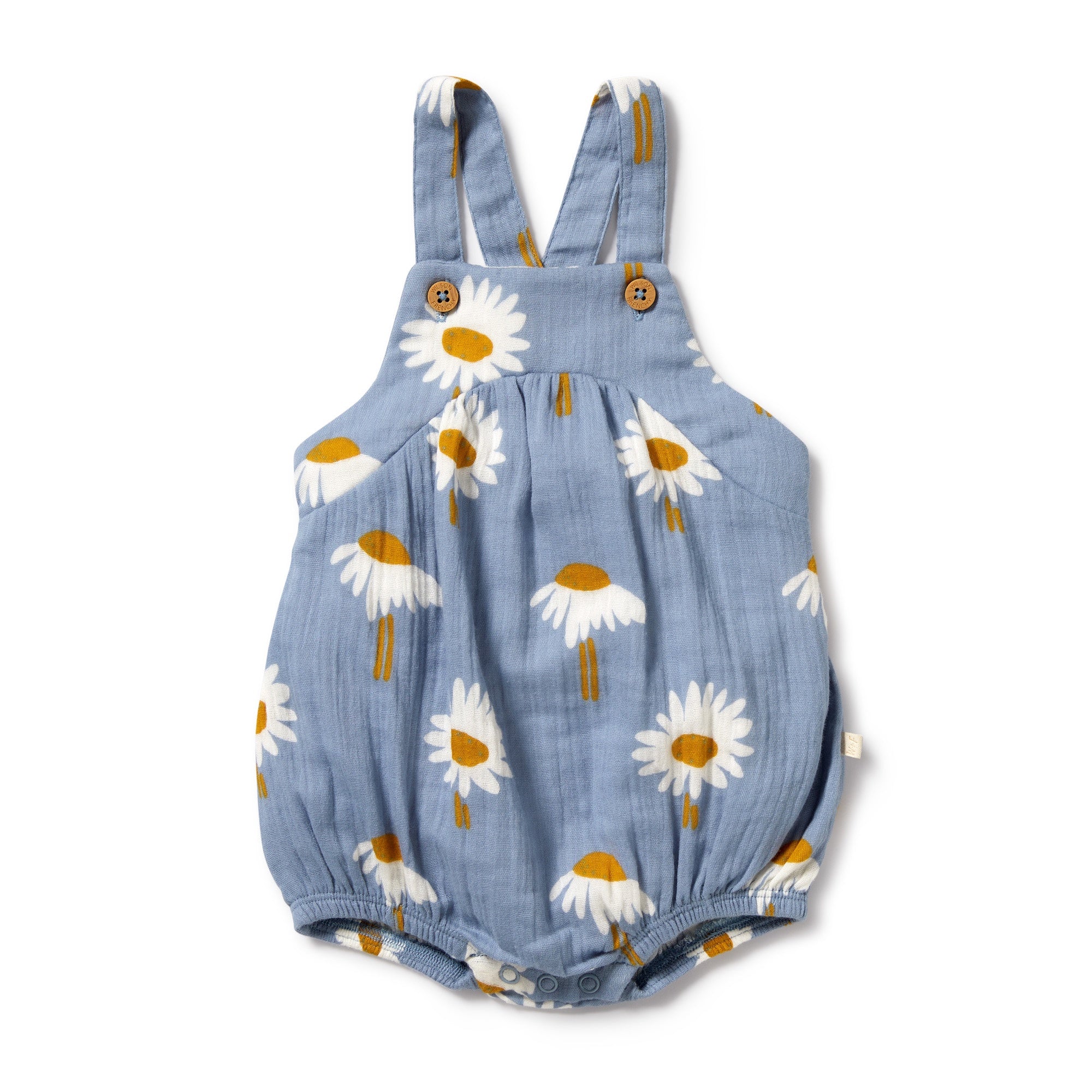 Wilson and Frenchy Organic Daisy Floral Crinkle Bodysuit 3-6mths