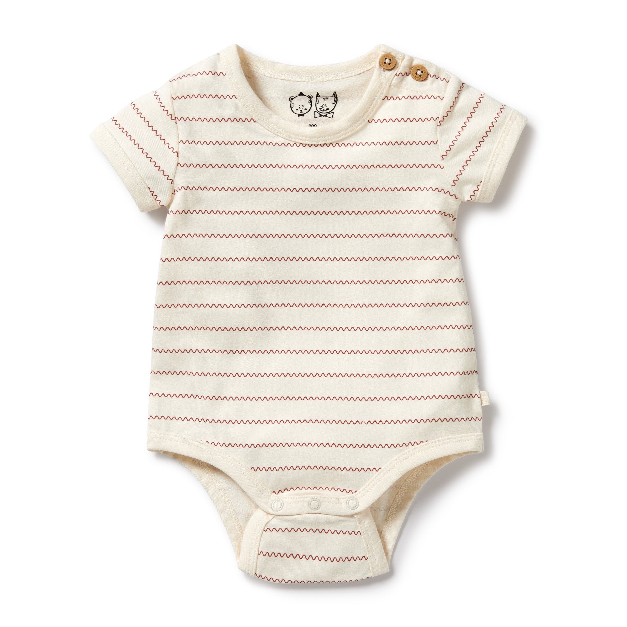 Wilson and Frenchy Organic Squiggle Bodysuit 12-18mths