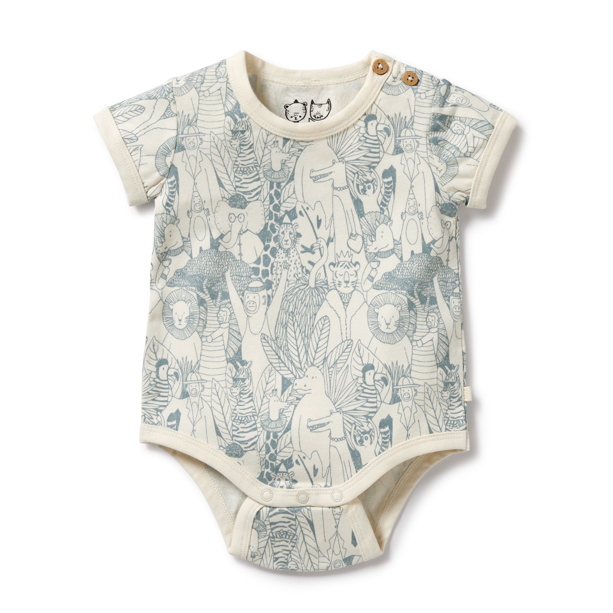 Wilson and Frenchy Organic Bodysuit Hello Friends 0-3mths