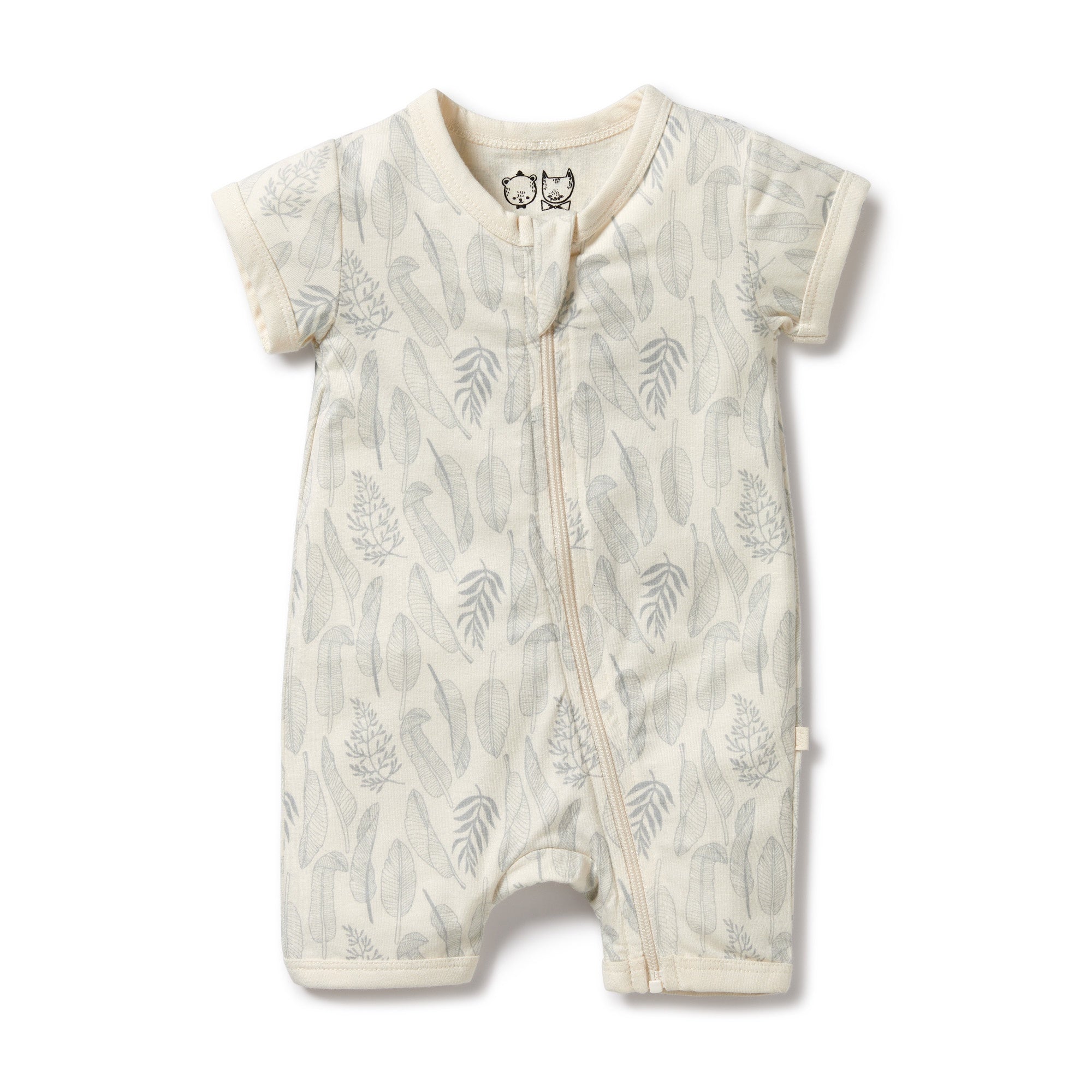 Wilson and Frenchy Organic New Leaf Boyleg Zipsuit 0-3mths