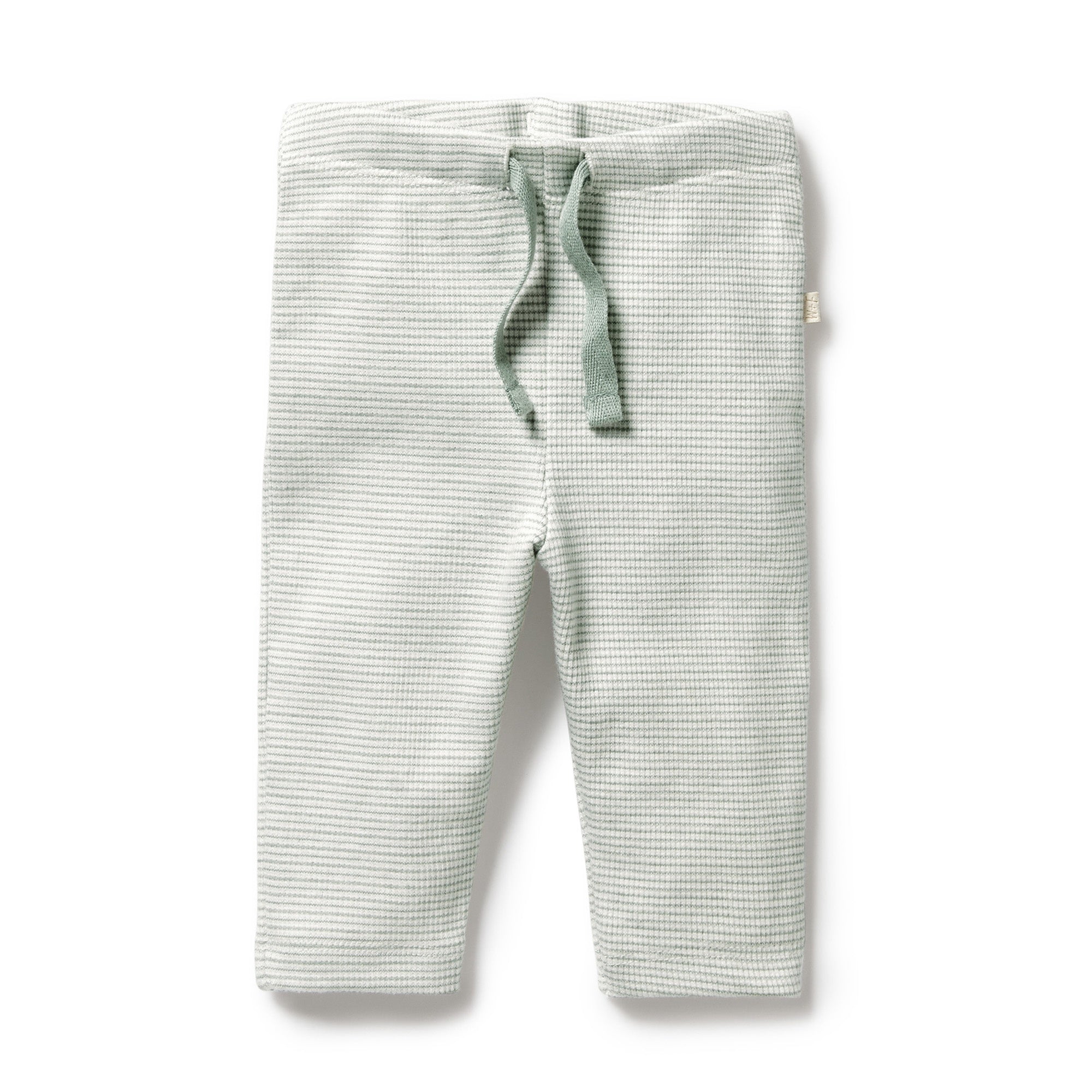 Wilson and Frenchy Organic Stripe Rib Legging Fern 6-12mths