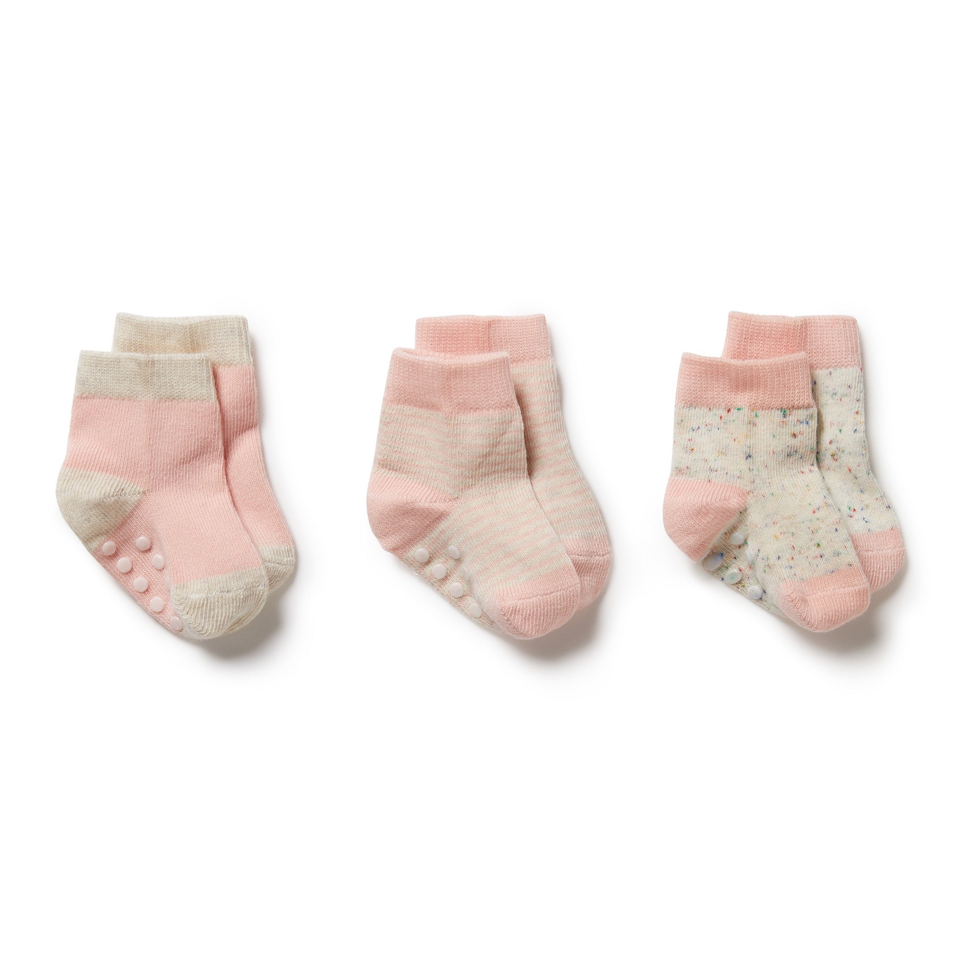 Wilson and Frenchy Baby Socks Cantaloupe 3pk 0-3mths