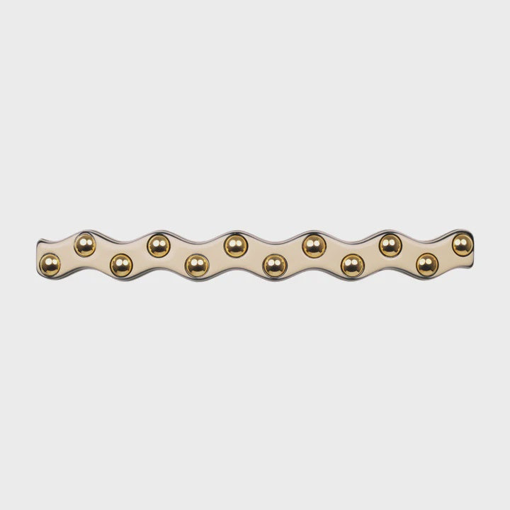 Zig Zag Stud Ivory Hair Clip