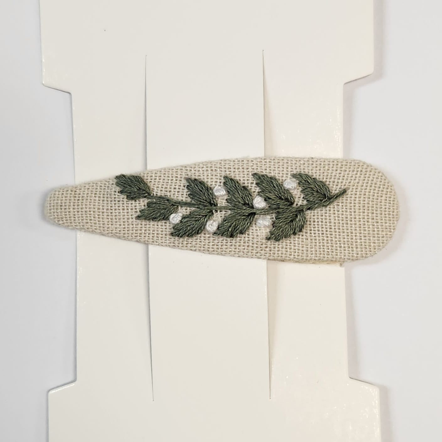 Hand Embroidered - Clip Linen Single