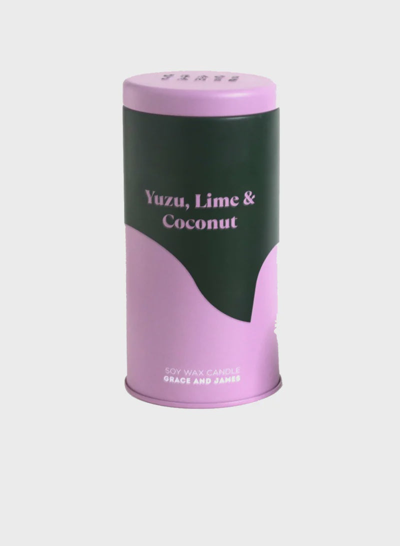 Grace & James Bloom Collection - Yuzu, Lime & Coconut 70hr Candle