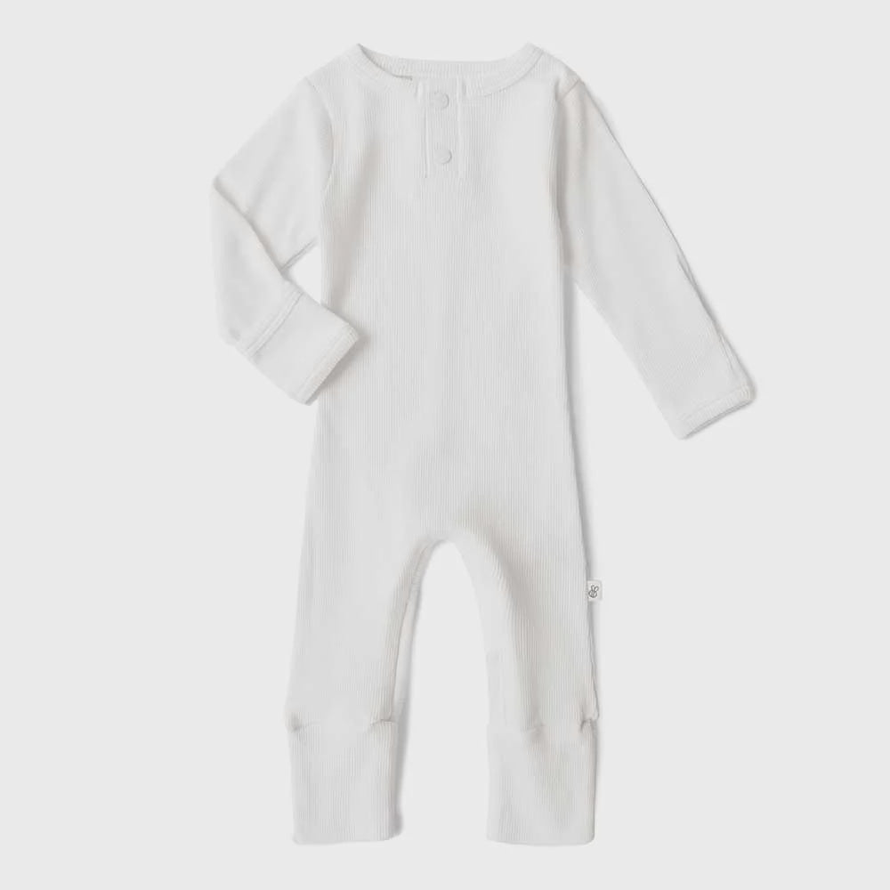 Snuggle Hunny Milk Long Sleeve Organic Bodysuit 0-3 Months (000)