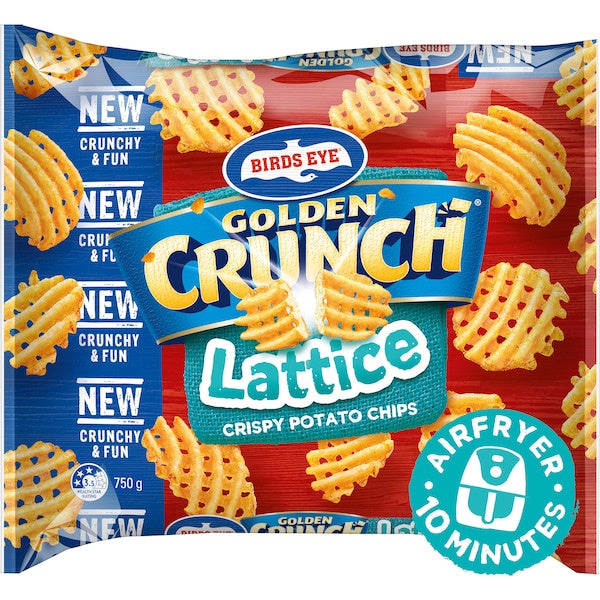 Birds Eye Golden Crunch Lattice Potato Chips  750g