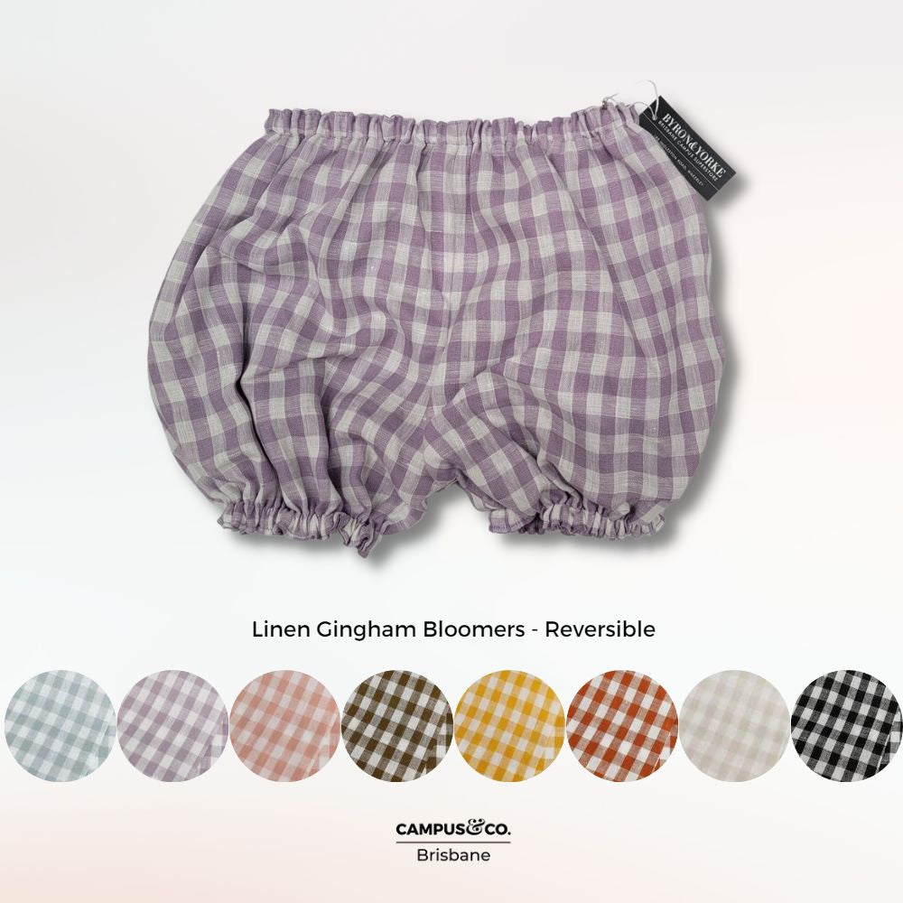 Gingham & Linen Bloomers