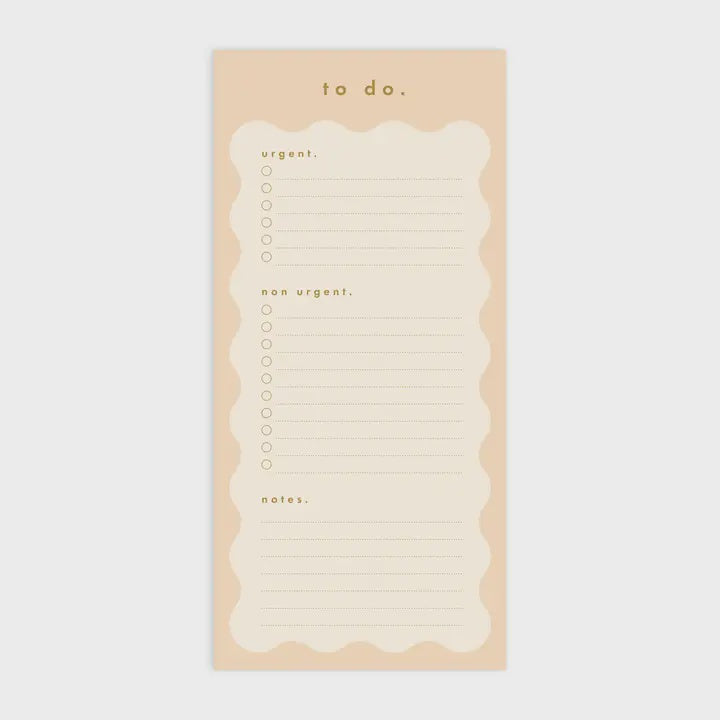 Caramel Wiggle DL To Do List Notepad