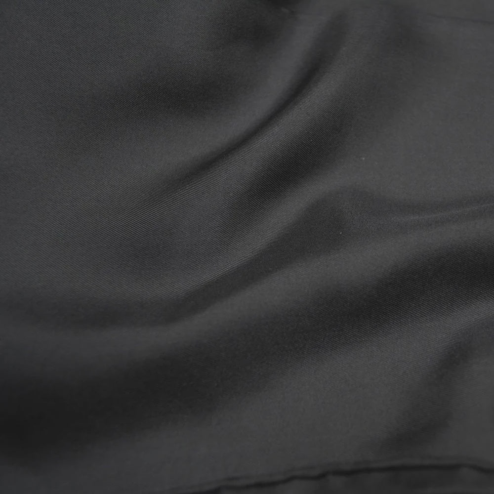 70cm Silk Twill Scarf Charcoal LJ7-9131