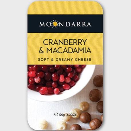 Moondarra Cheese Cranberry & Macadamia 120g