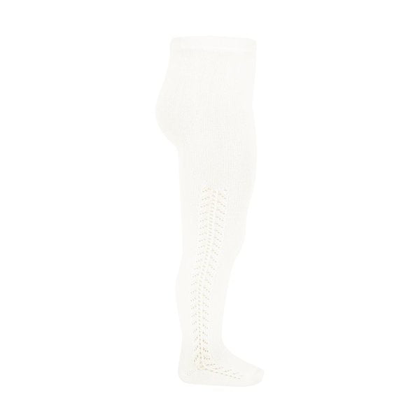 Condor 2591/1 Side Openwork Tight - Cream Size 00