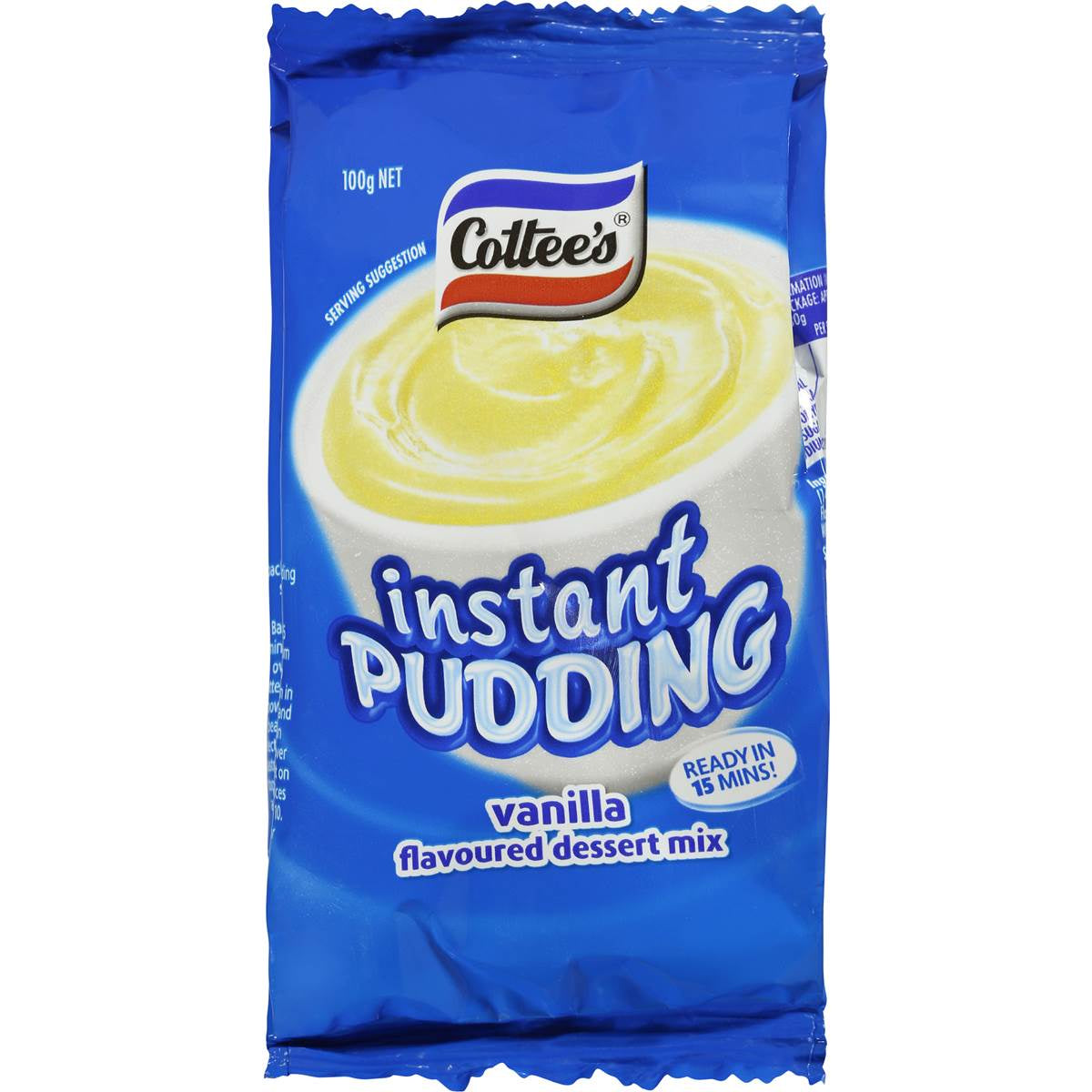Cottees Instant Pudding Vanilla 100g