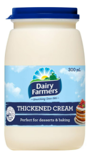 Dairy Farmers Thickened Cream 300ml