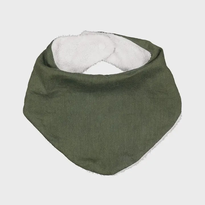 Burrow & Be Dribble Bib - Olive