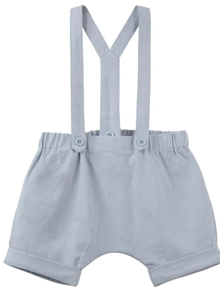 Finley Linen Suspender Shorts