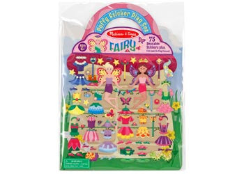 Melissa & Doug Reusable Puffy Sticker Play Set - Fairy