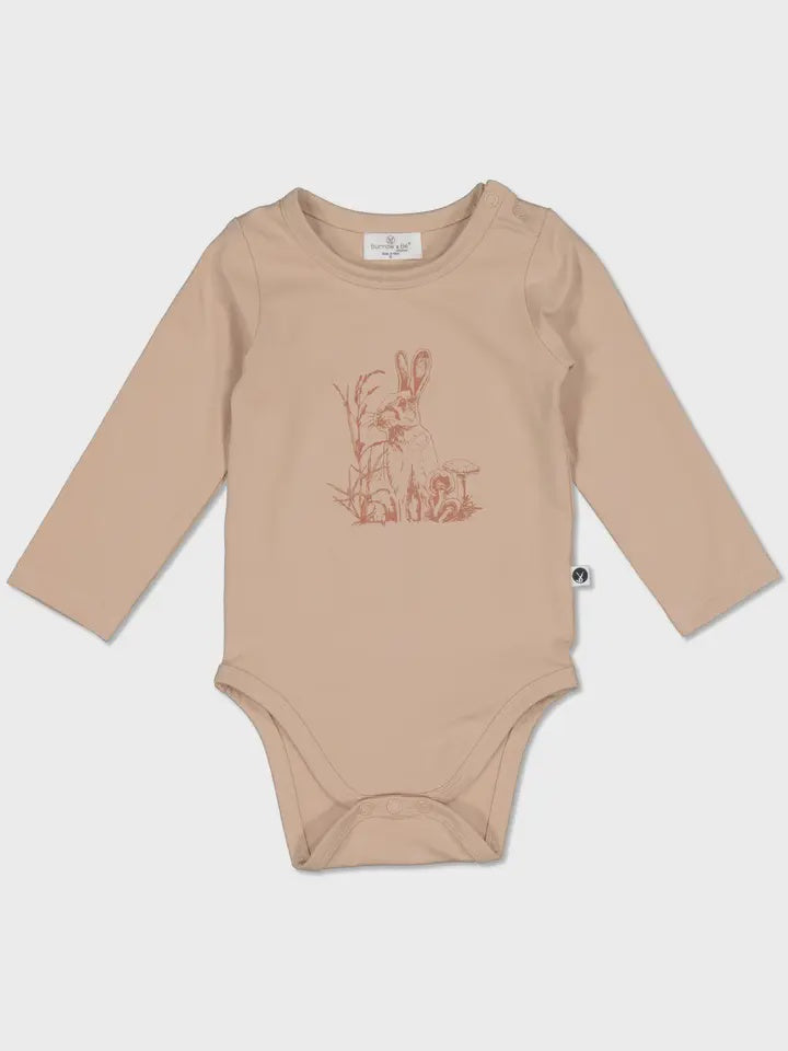 Burrow & Be AW24 Long Sleeve Bodysuit - Baxter 3-6m