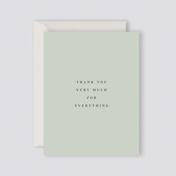 Father Rabbit Stationery Card Thank You Very Much For Everything