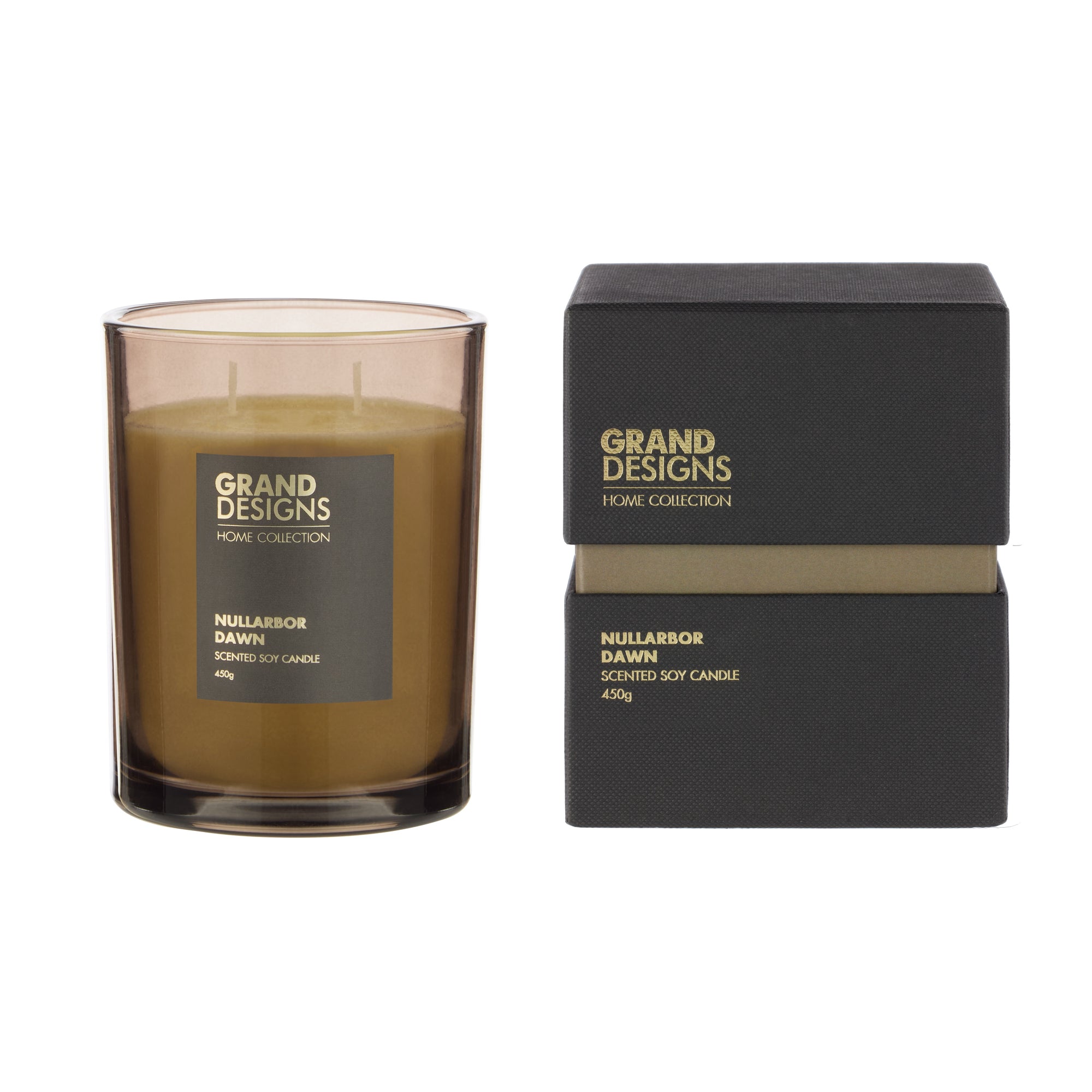 Grand Designs Nullarbor Dawn Scented Candle 450g Black