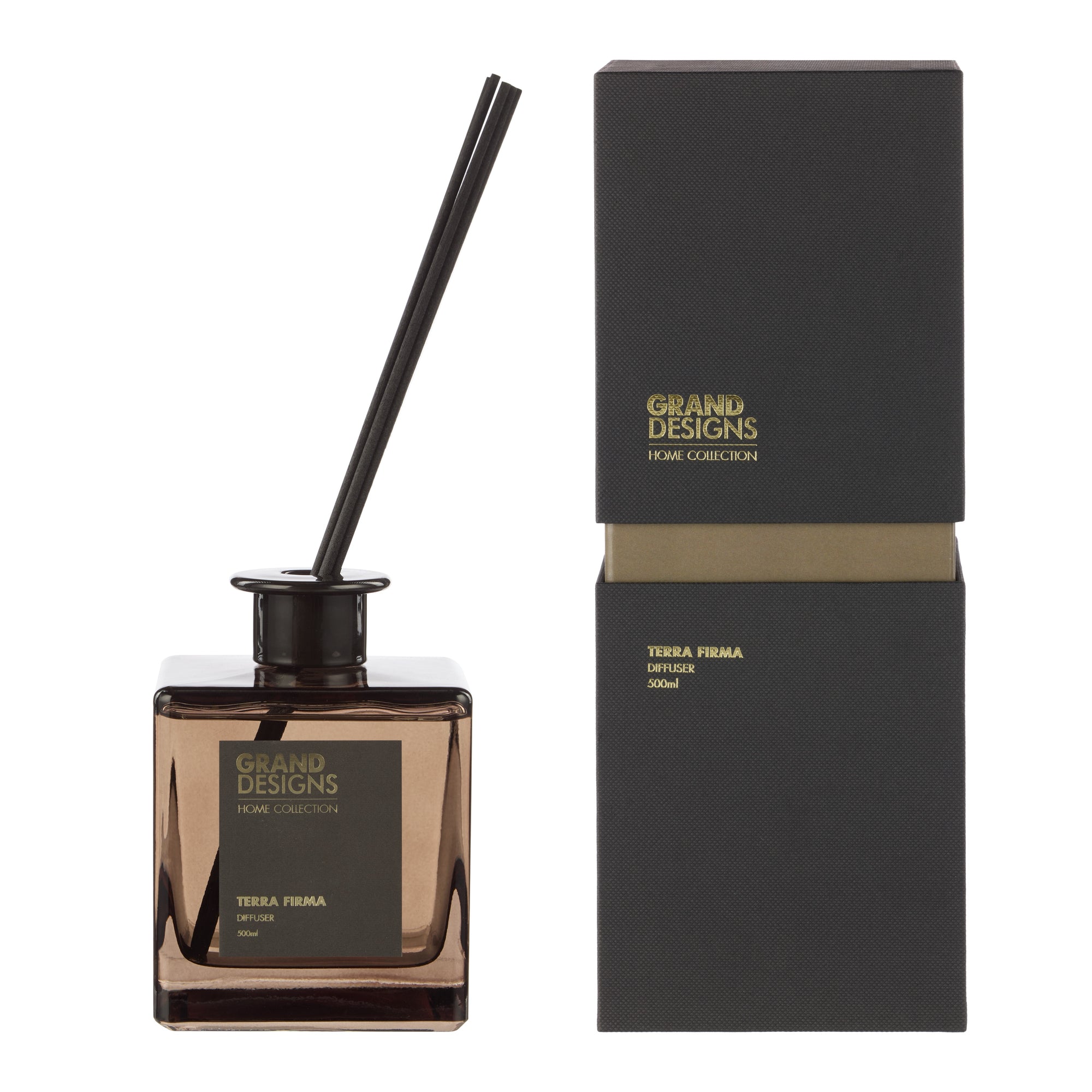 Grand Designs Terra Firma Reed Diffuser 500ml Black