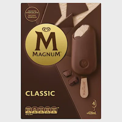 Magnum Ice Cream Classic 4Pk