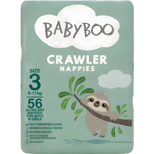 Baby Boo Nappy Crawler Size 3 - 56pk