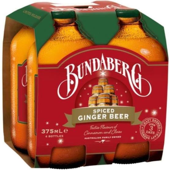 Bundaberg Spiced Ginger Beer 4 x 375mL