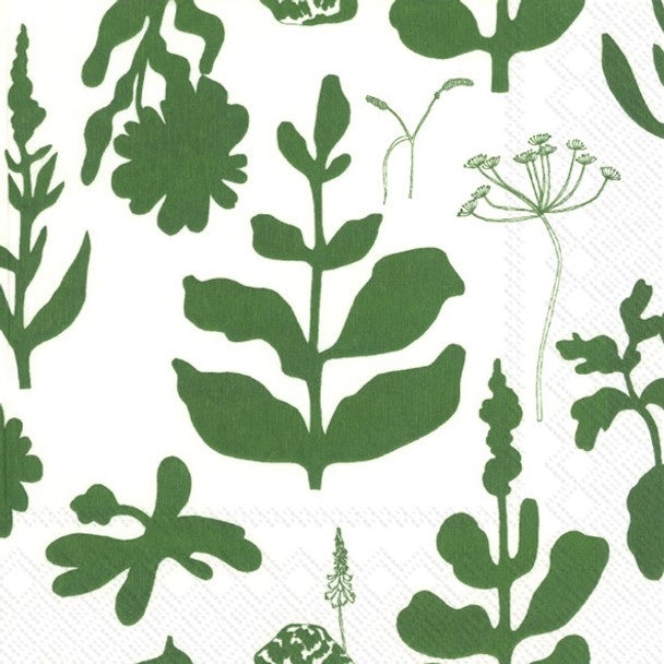 Marimekko - Elokuun Vorjot Green-Cocktail Napkin