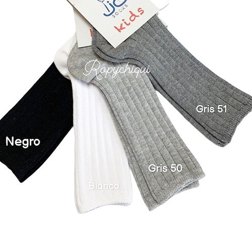 JC 52900 Plain Knee High Sock Black