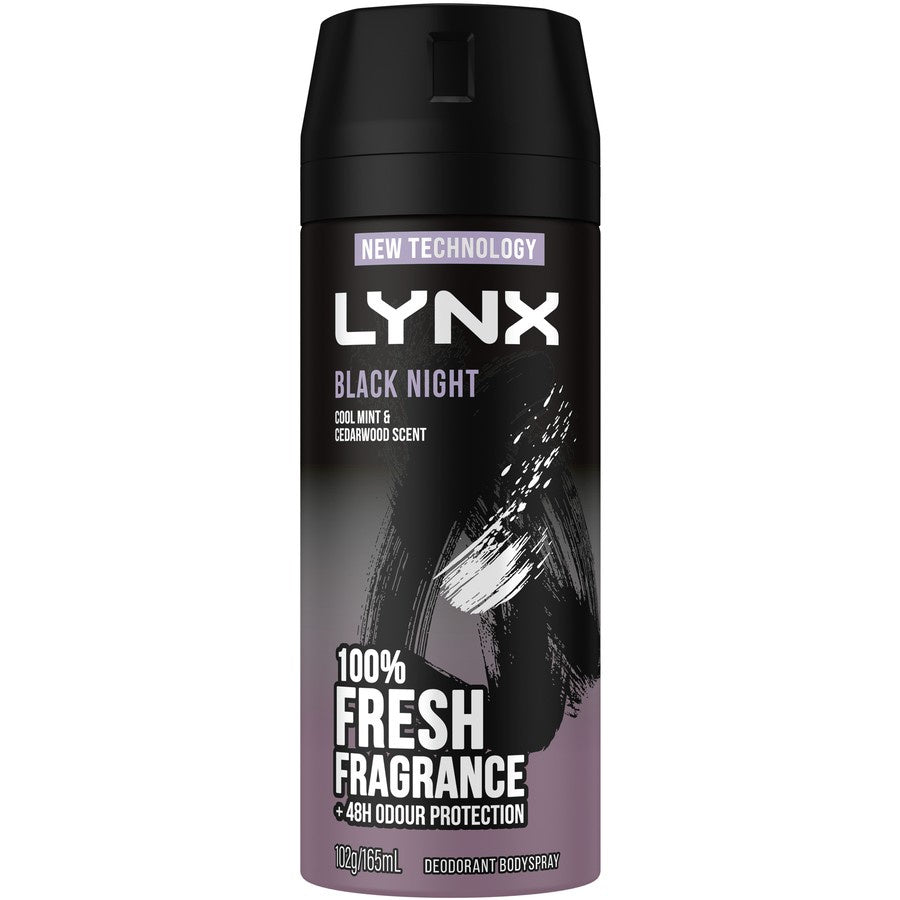 Lynx Black Night Deodorant Spray 165mL