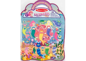 Melissa & Doug Reusable Puffy Sticker Play Set - Mermaid