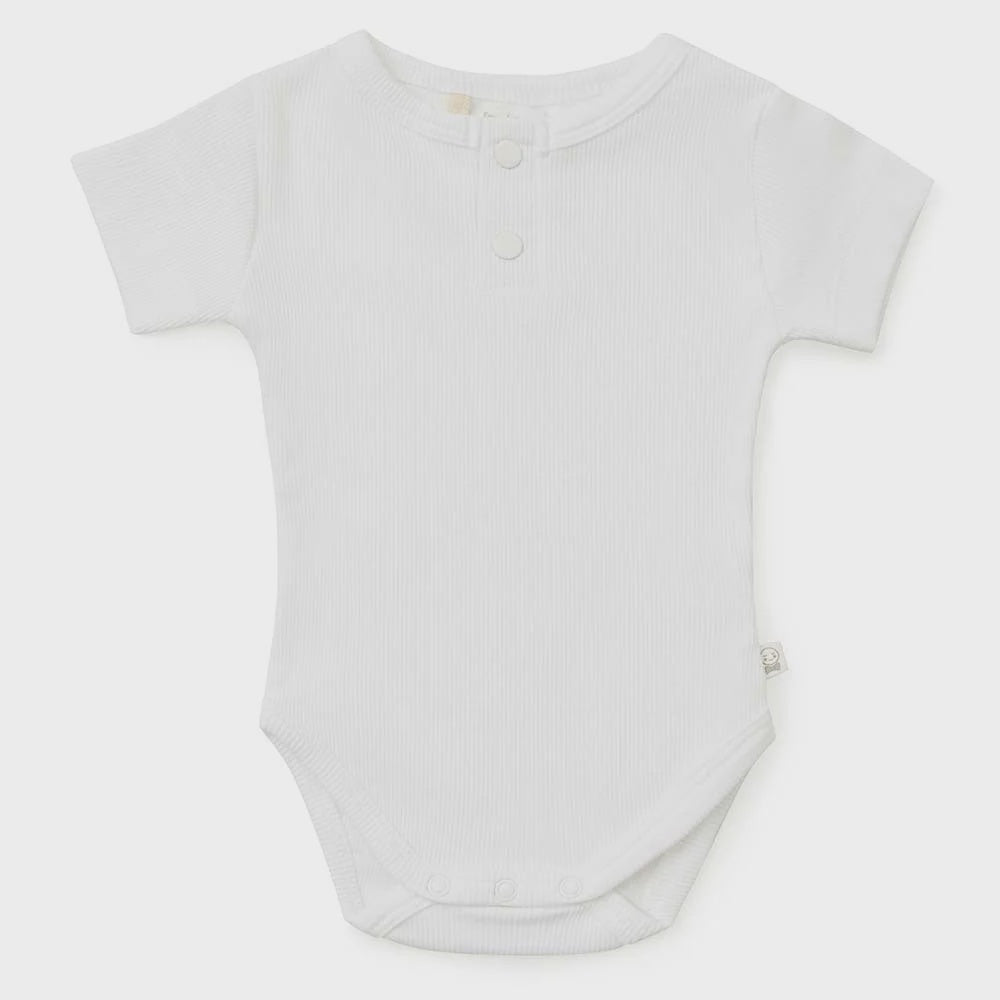 Snuggle Hunny Milk Short Sleeve Organic Bodysuit 6-12 Months (0)