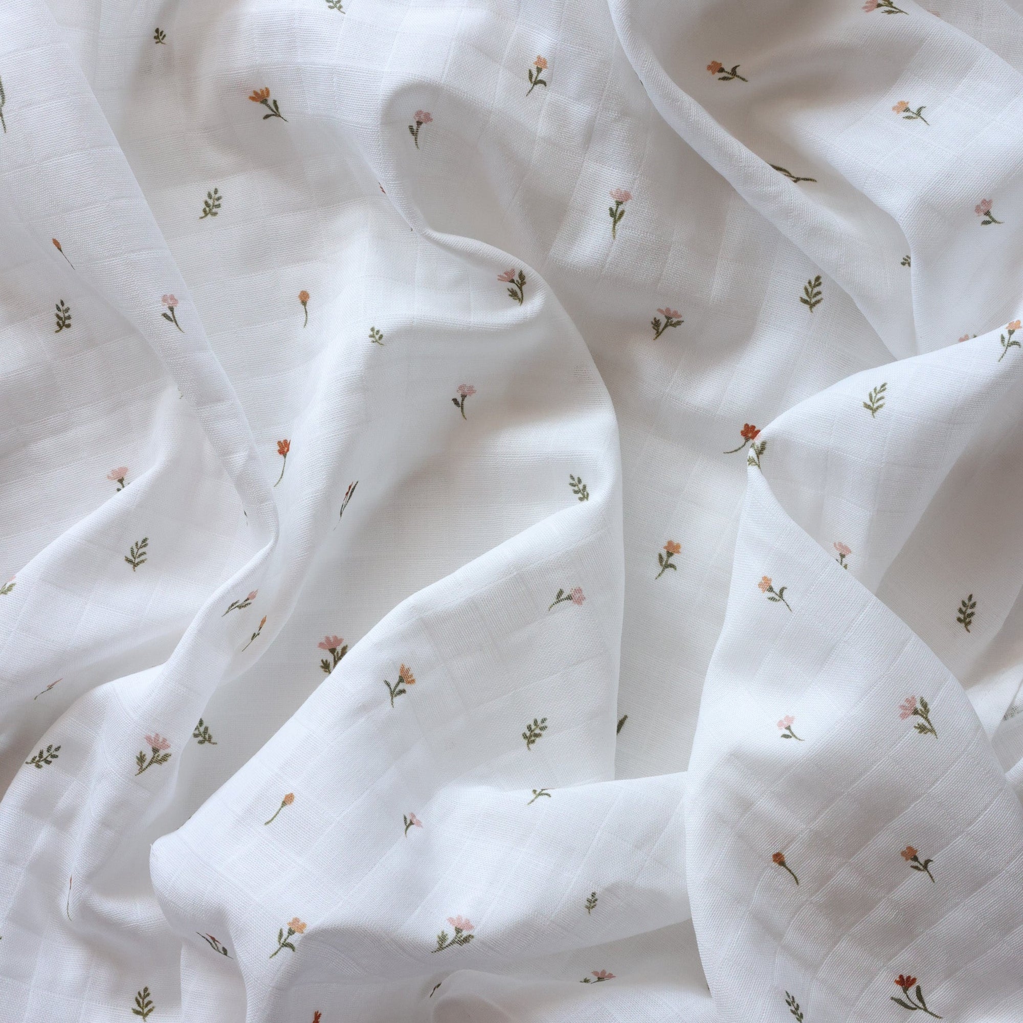 F&T Muslin Swaddle Cream Floral