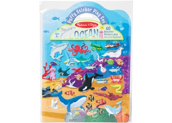 Melissa & Doug Reusable Puffy Sticker Play Set - Ocean