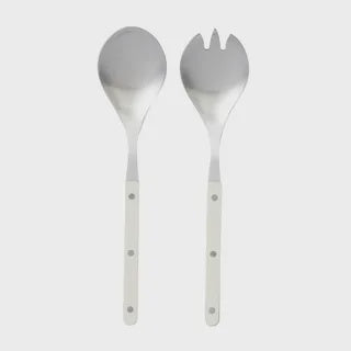 Remy Stainless Steel Salad Server Ivory 24cm