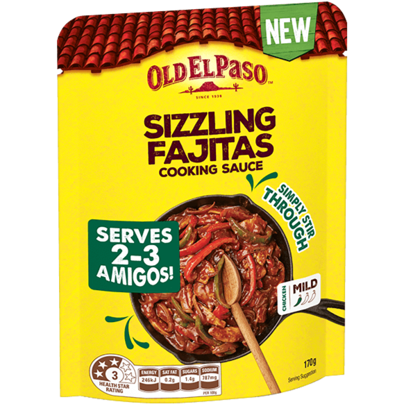 Old El Paso Chili Sizzling Fajita Cooking Sauce 170g