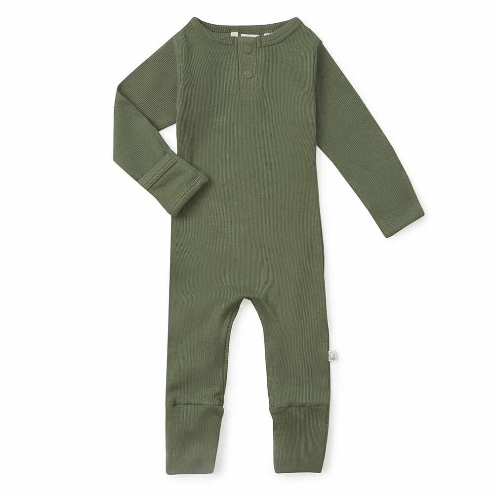 Snuggle Hunny Olive Organic Growsuit 0-3 Months (000)