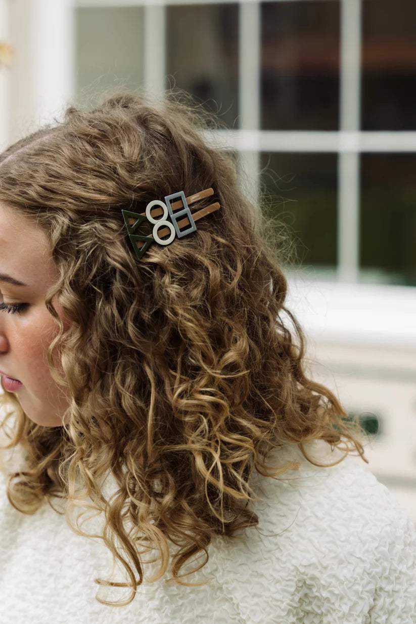 Geometrical Slides Cream, Tan and Sage