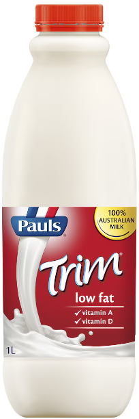 Pauls Trim Low Fat Milk 1L