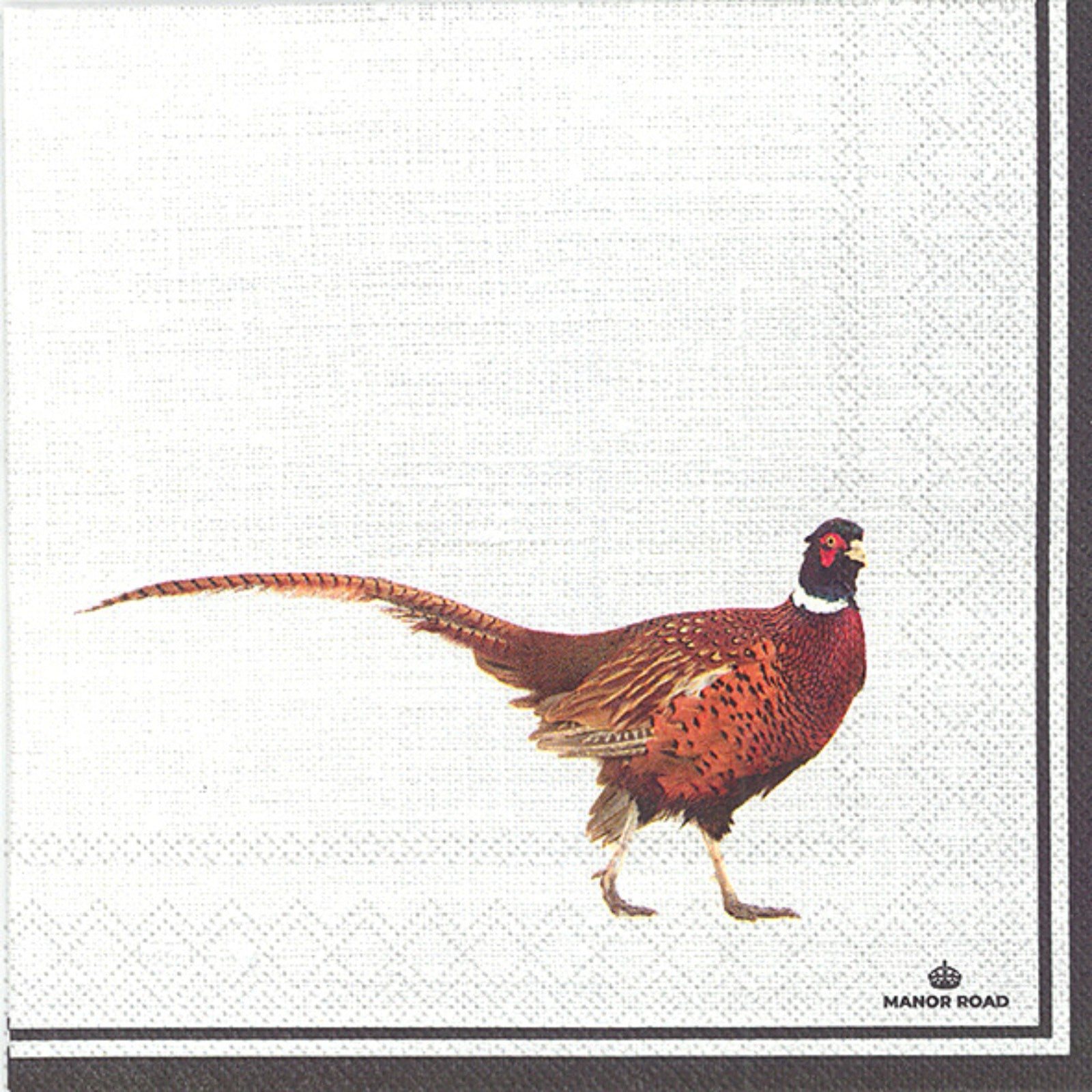 Manor Road Dinner Napkin Pheasant 20pk