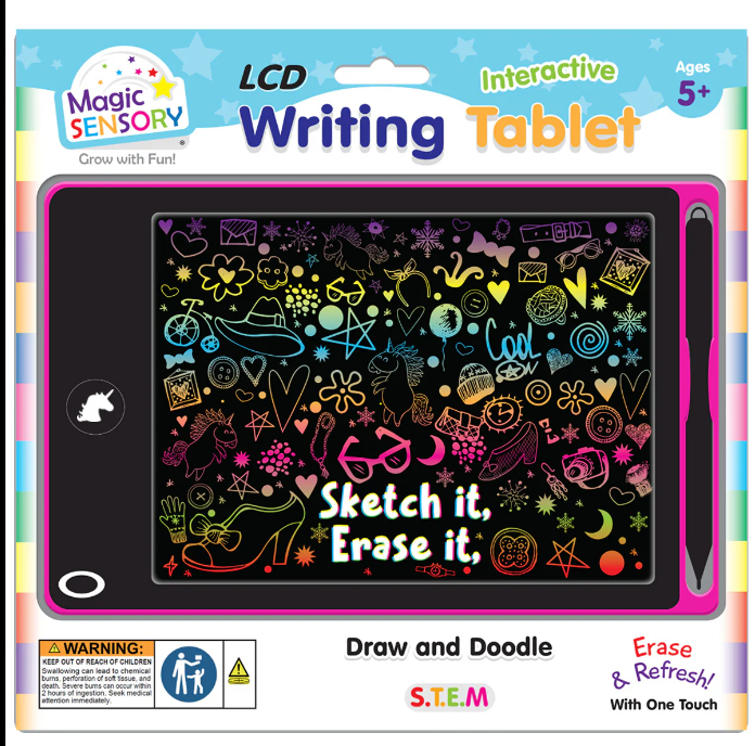 Interactive LCD Writing Tablet - Pink Unicorn