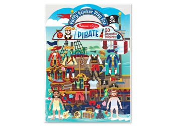 Melissa & Doug Reusable Puffy Sticker Play Set - Pirate