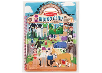 Melissa & Doug Reusable Puffy Sticker Activity Book - Riding Club