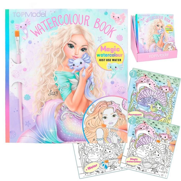 Top Modela Water Colour Book - Mermaid