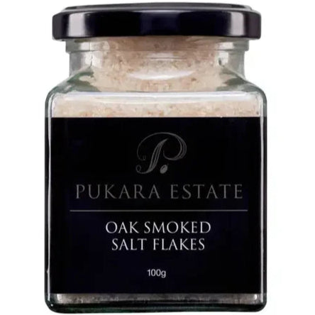 Pukara Estate Oak Smoked Salt FLakes 100g